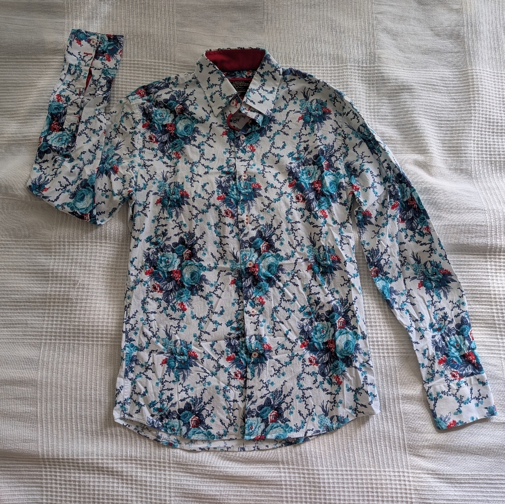 Floral Patterned Men's Shirt Wam Denim